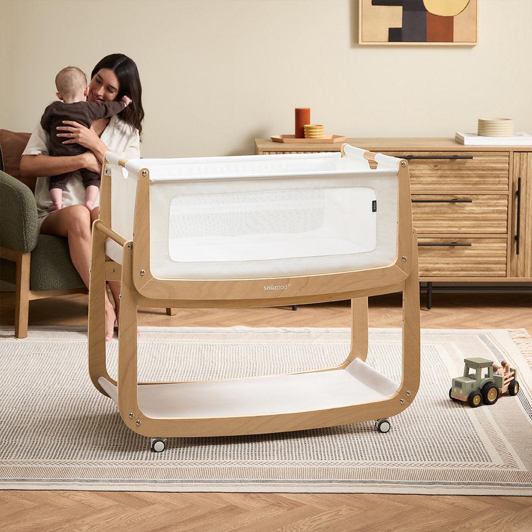  SnuzPod 5 Bedside Crib - Natural、mySite、merchandisen