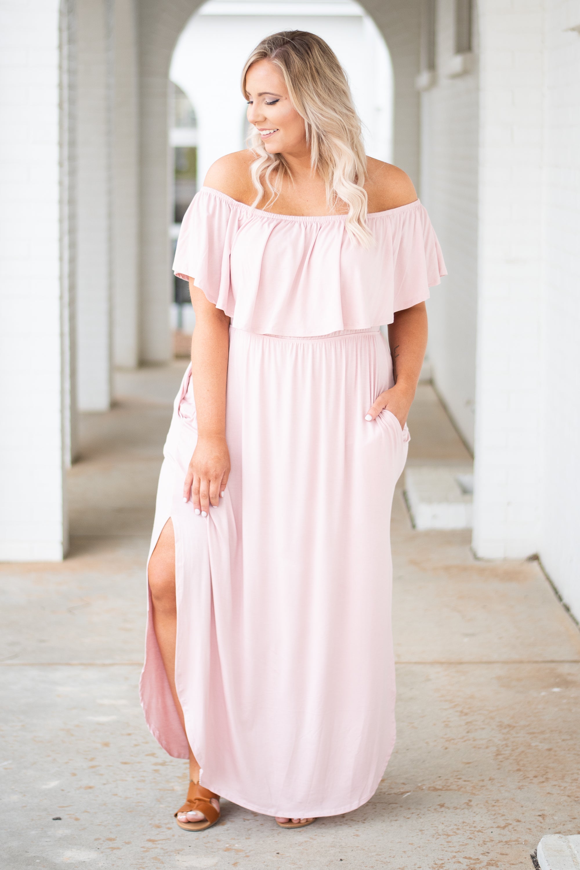  By The Boardwalk Maxi Dress, Mauve、mySite、justintrudeaud