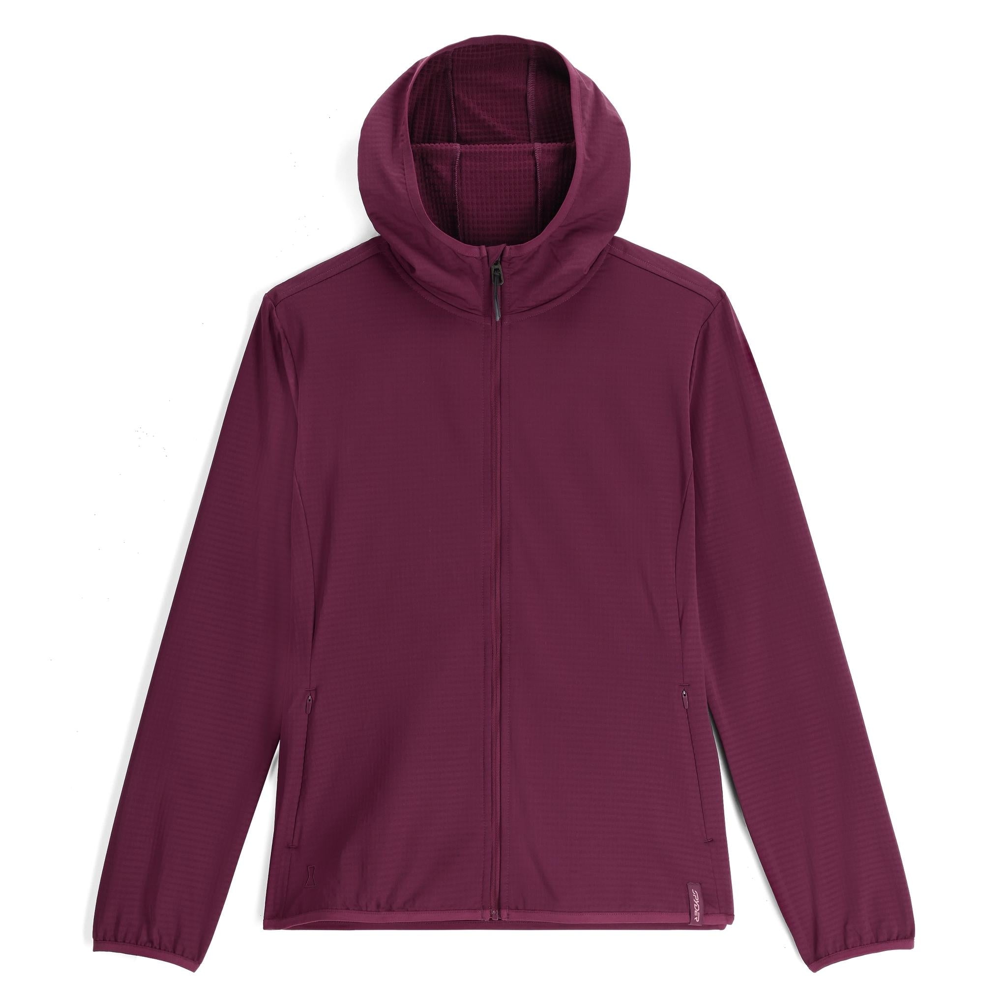 Womens Gridweb Fleece Hoodie - Plum、mySite、i-lightchina