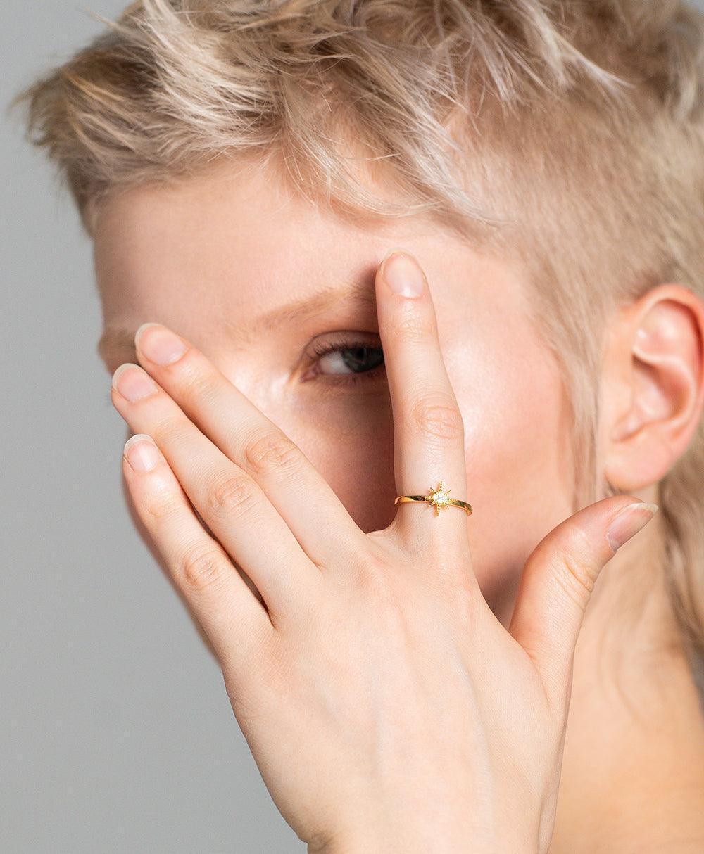  Hedda Ring 18ct Gold Plated