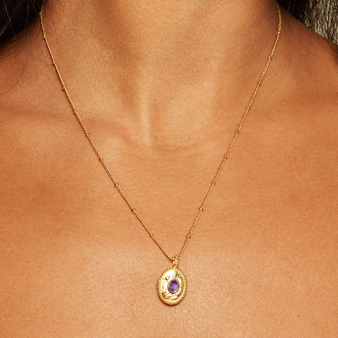 Gold Lotus Flower Gemstone Locket Necklace、mySite、topwebapps