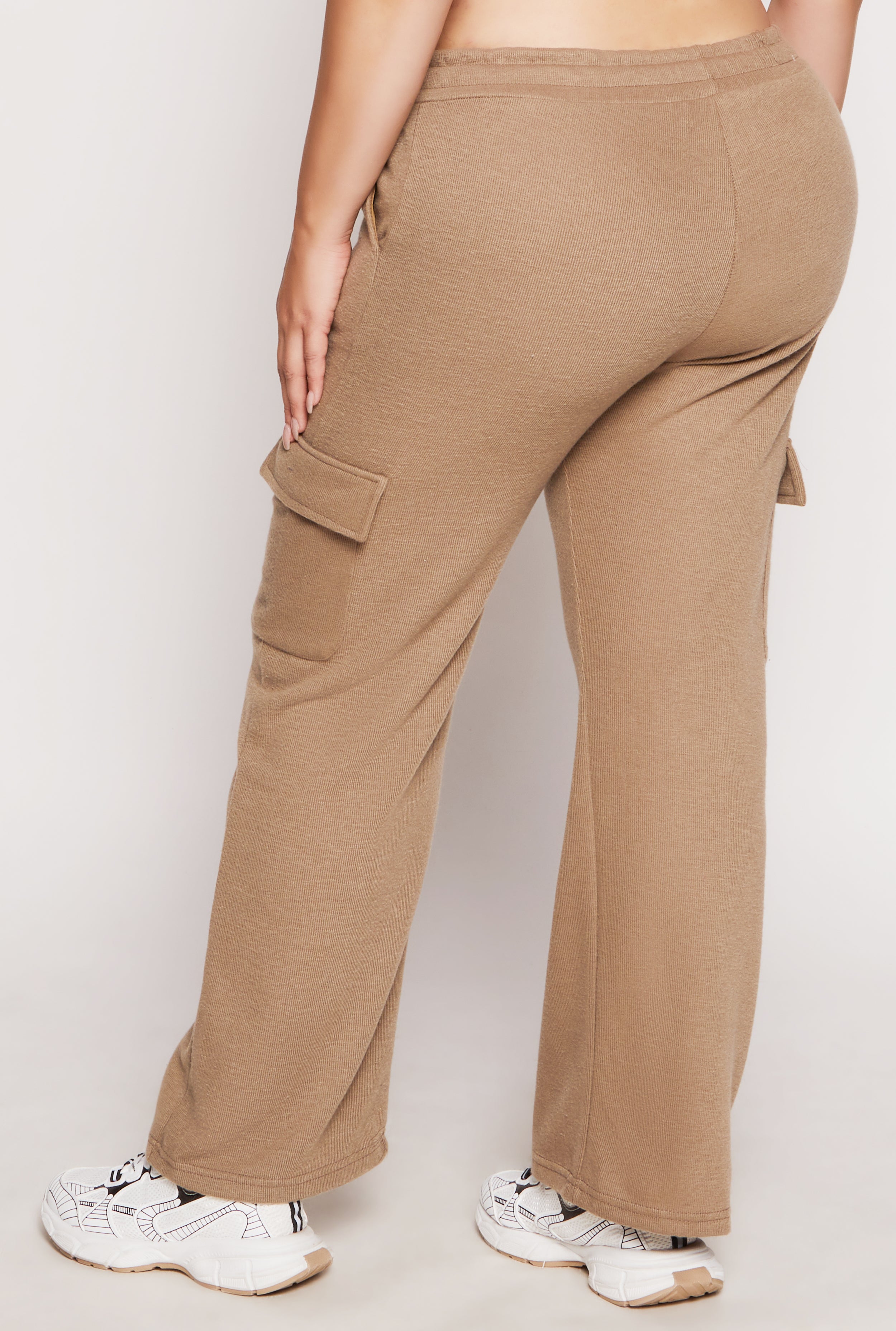 Plus Size Drawstring Cargo Sweatpants、mySite、camillekostekn