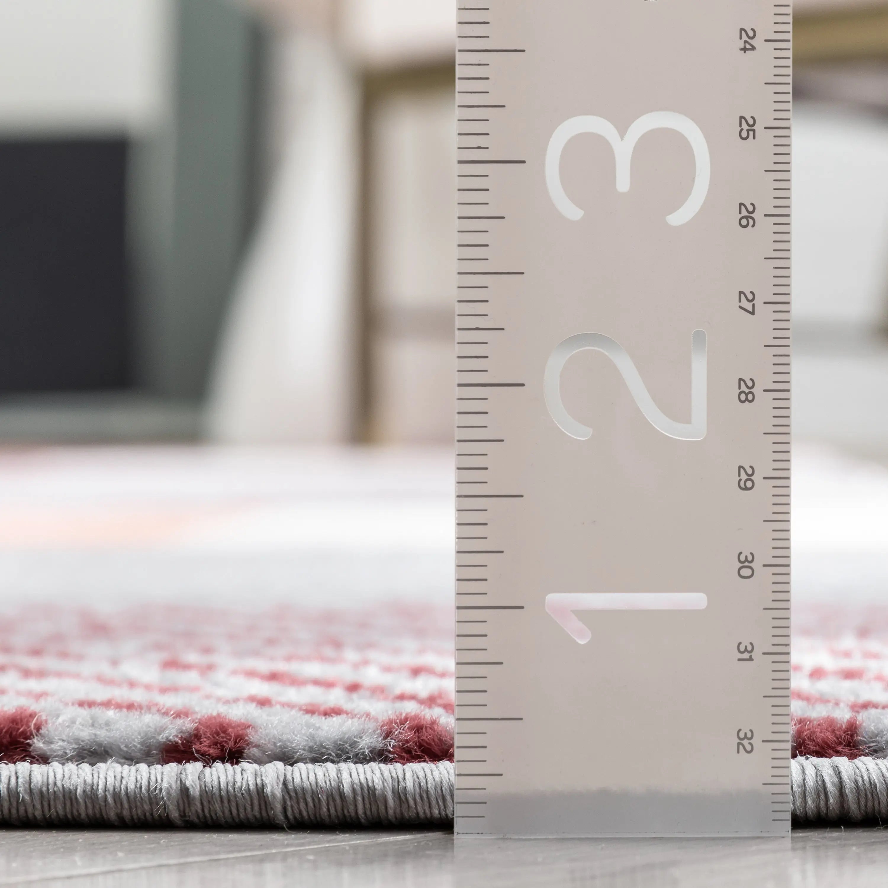 Wilma Modern Geometric Squares Blush Grey Rug、mySite、gigharbornorthrealestate