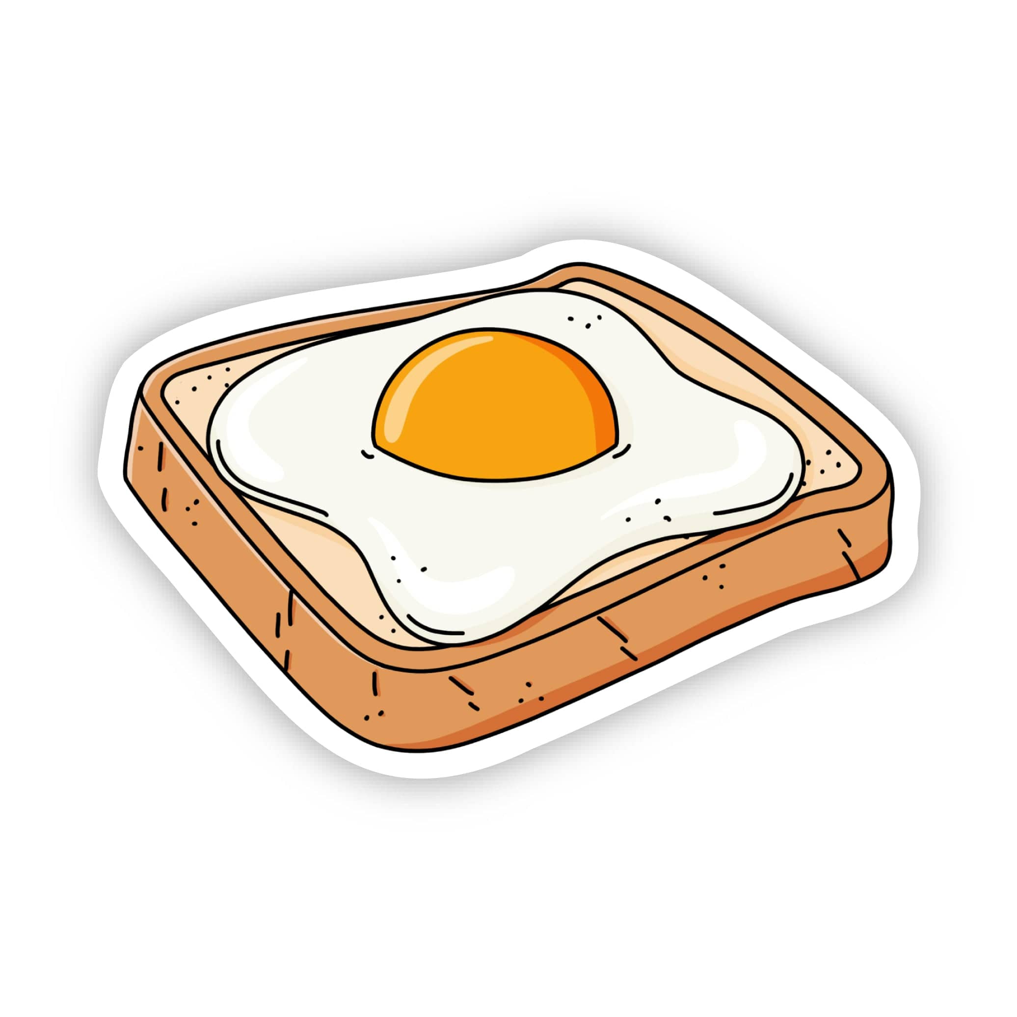  Fried Egg On Toast Sticker、mySite、elrpsem3k