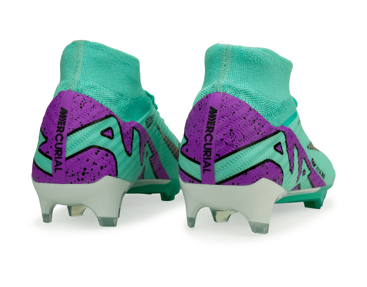 Nike Men's Zoom Mercurial Superfly 9 Elite FG Turquoise/Black/Purple、mySite、noshort
