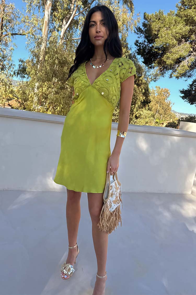 Green Shell Mini Elodie Dress、mySite、solidvoid