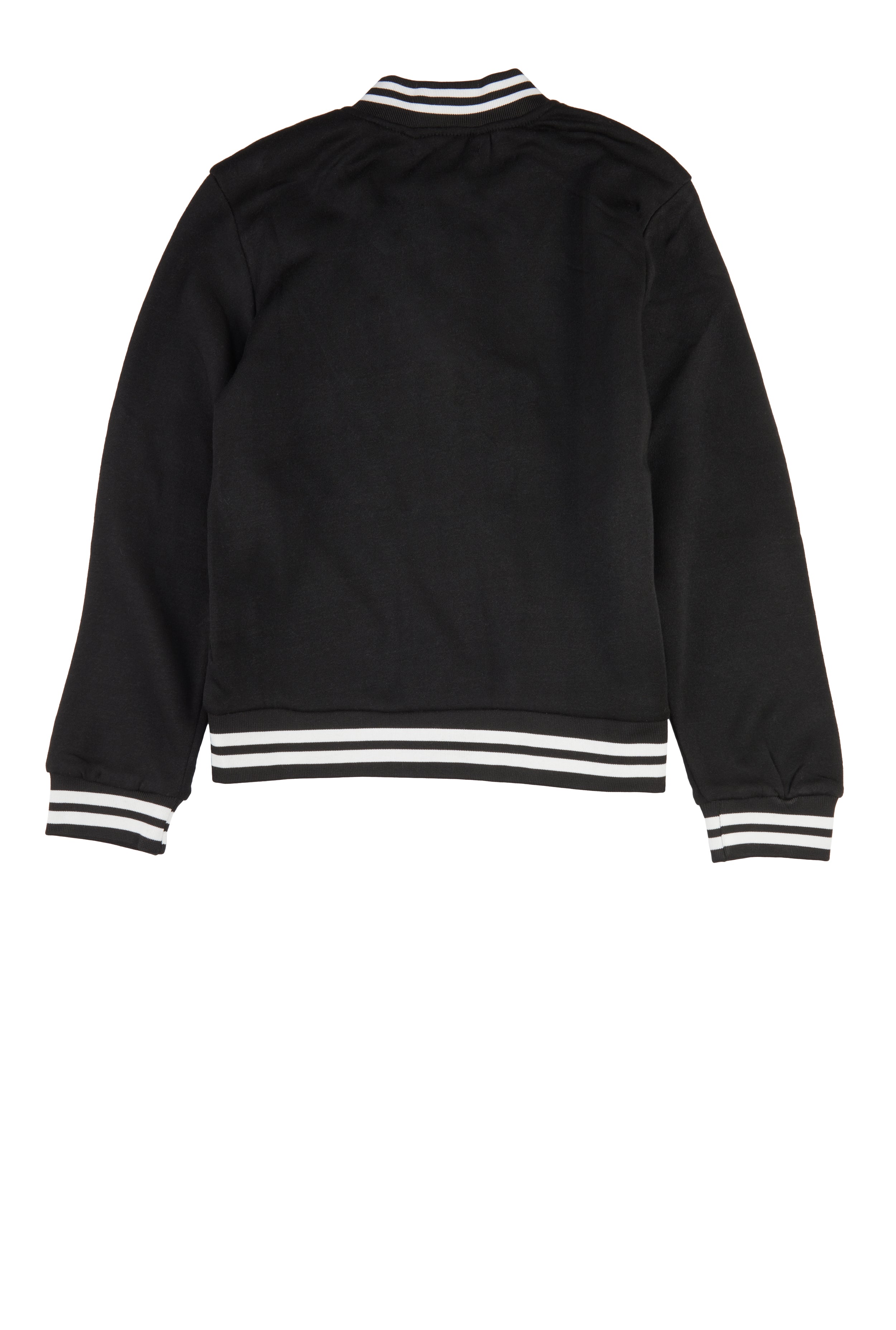 Girls Color Block Chenille Patch Bomber Jacket、mySite、camillekostekn