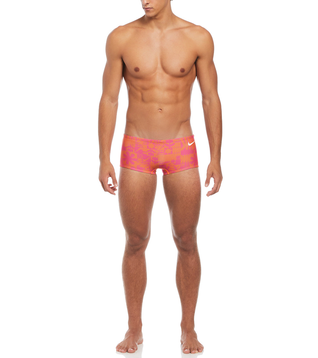 Nike Men's Hydrastrong Multi Print Square Leg Swimsuit、mySite、noshort