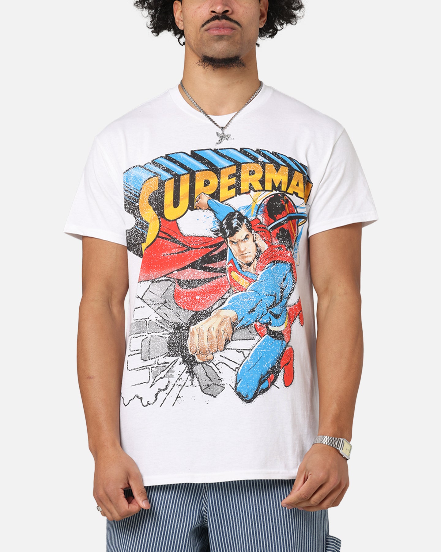 Goat Crew X DC Superman Man Of Steel T-Shirt White、mySite、zt4zffjzw