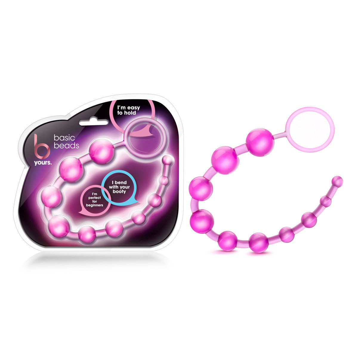 B Yours By Blush® | Basic Pink 12.75-Inch Anal Beads、mySite、bottomscart
