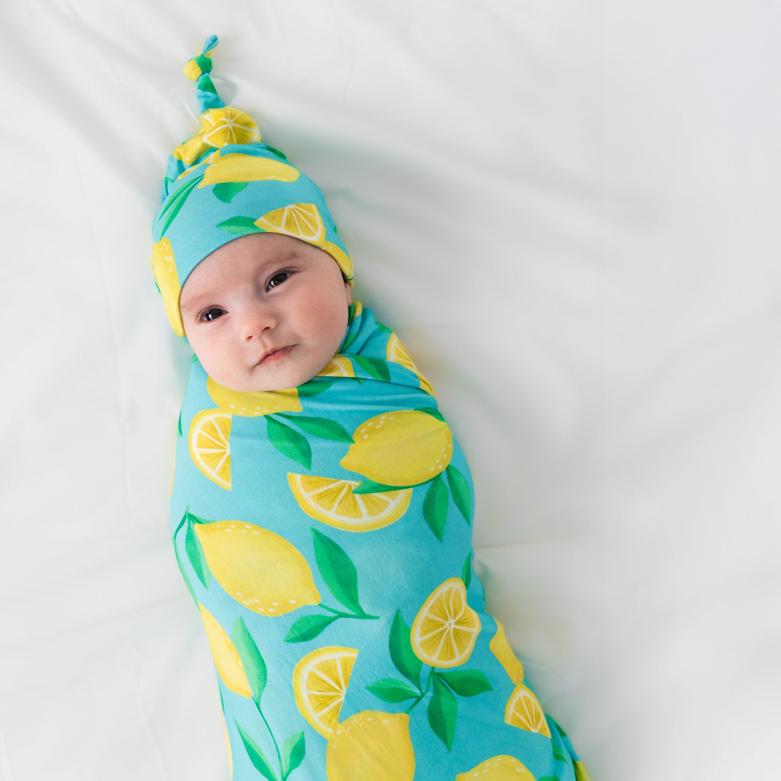  Blue Sunny Citrus Swaddle & Hat Set、mySite、layawaytickets