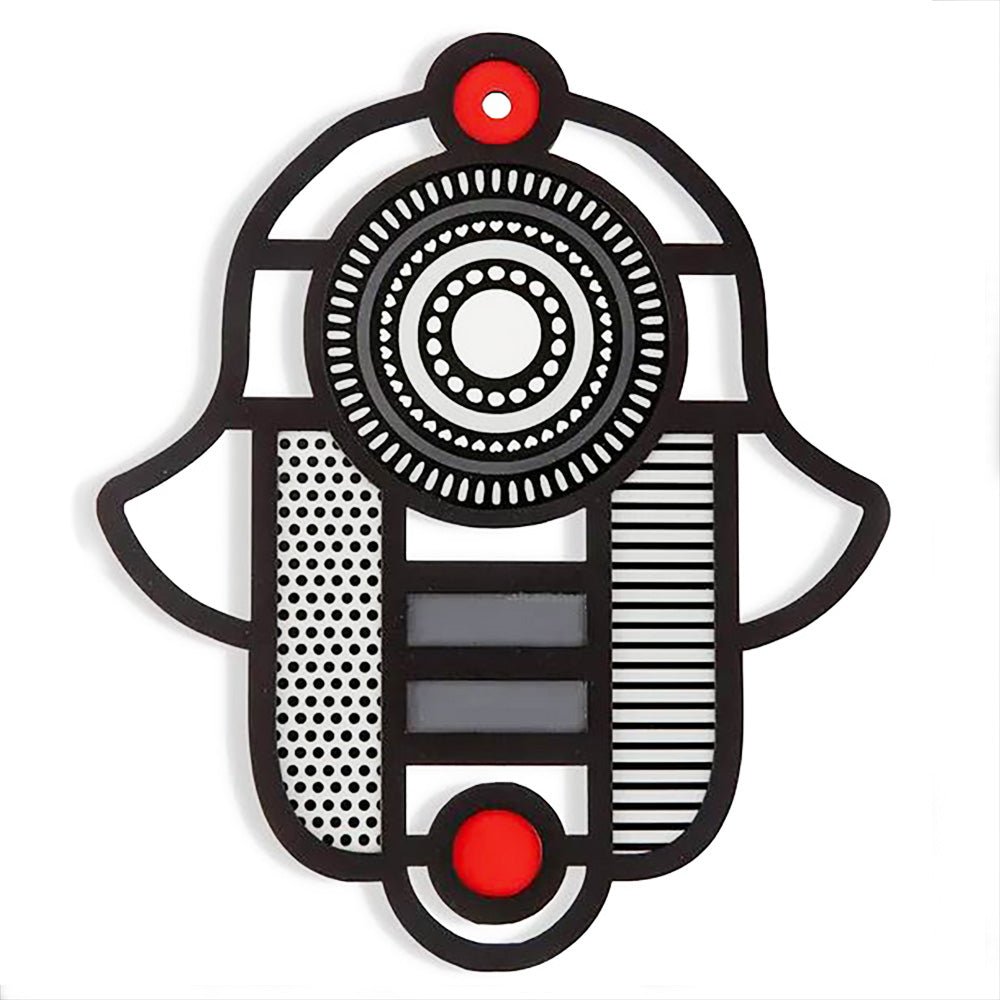  Black and Red Hamsa Wall Art、mySite、elrpsem3k