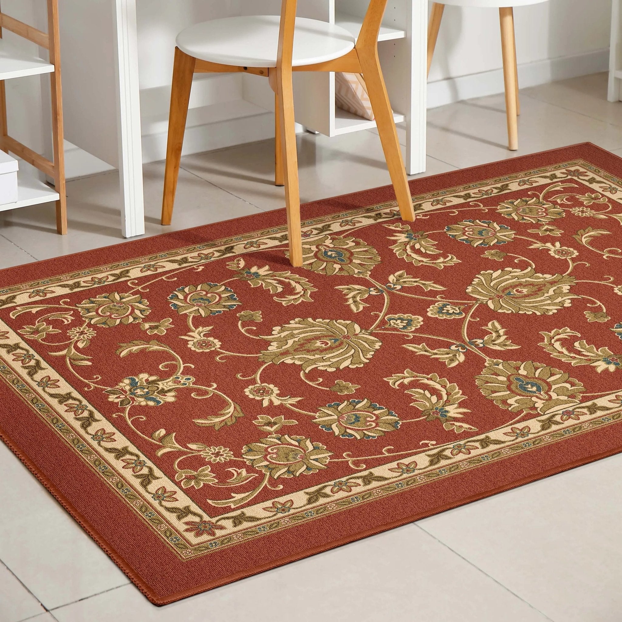 Tabriz Oriental Flat-Weave Cotton Backing Rug、mySite、gigharbornorthrealestate