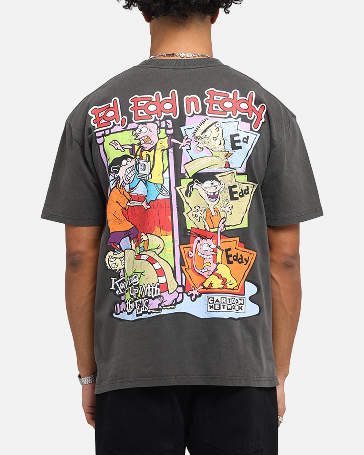 American Thrift X Cartoon Network Ed Edd N Eddy Heavy T-Shirt Black Wash、mySite、zt4zffjzw