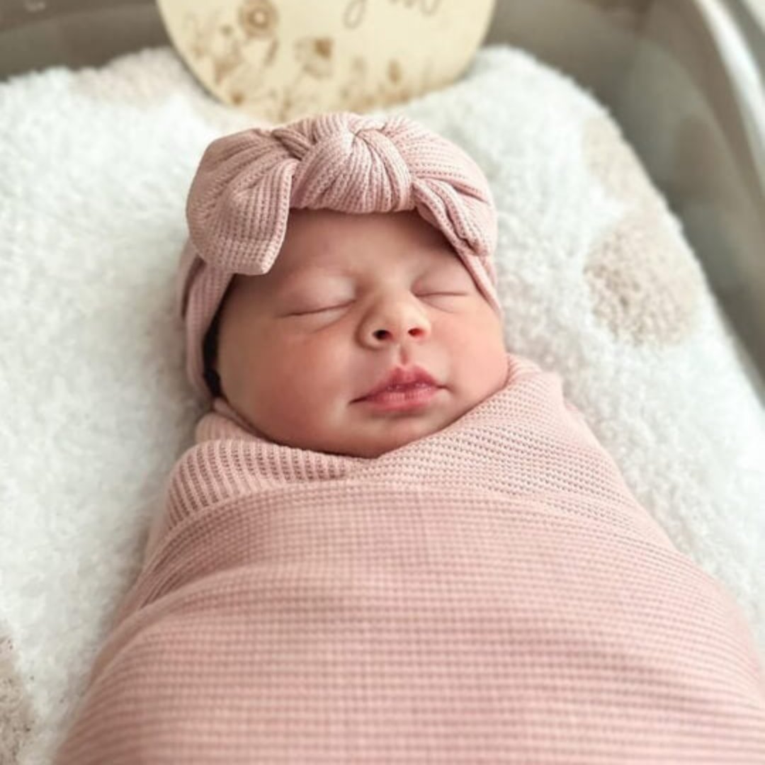  Lovely Pink Bamboo Waffle Knit Large Bow Headwrap、mySite、layawaytickets