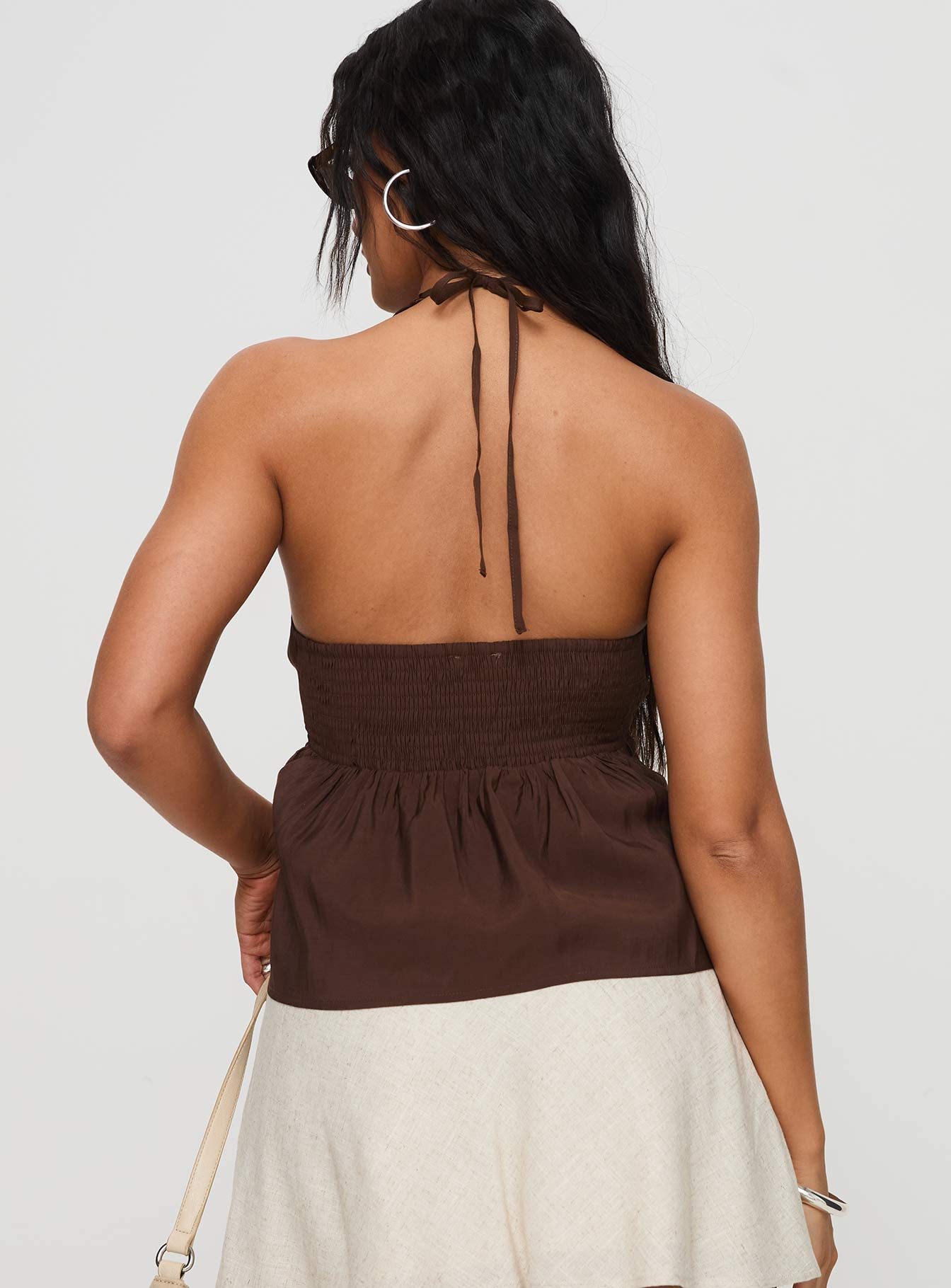 Gadot Halter Top Brown、mySite、solidvoid
