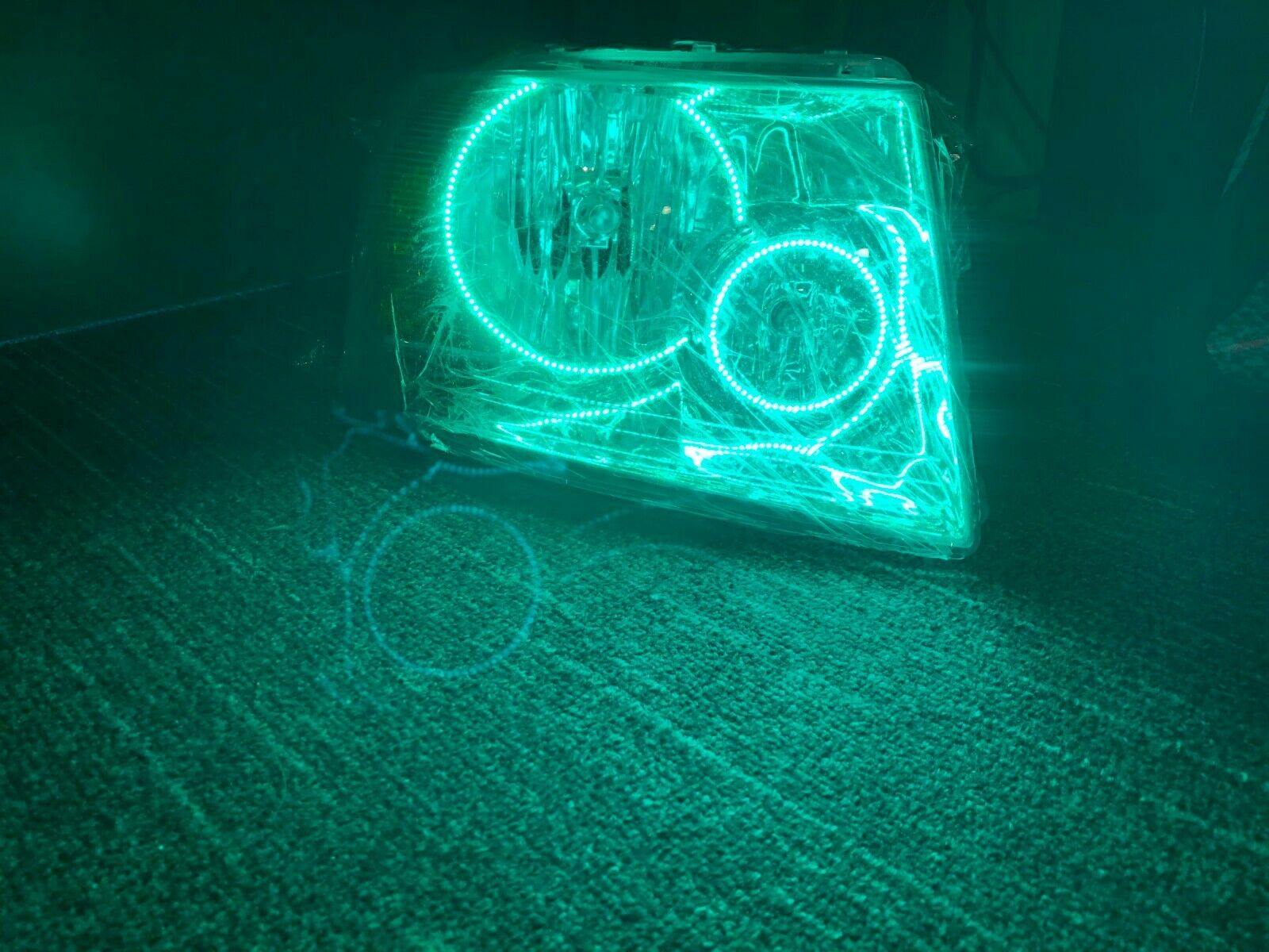 2003-06 Ford Expedition ORACLE Headlights with GREEN LED Halos - 7153-004 - CLEARANCE、mySite、nflplayoffbracketp