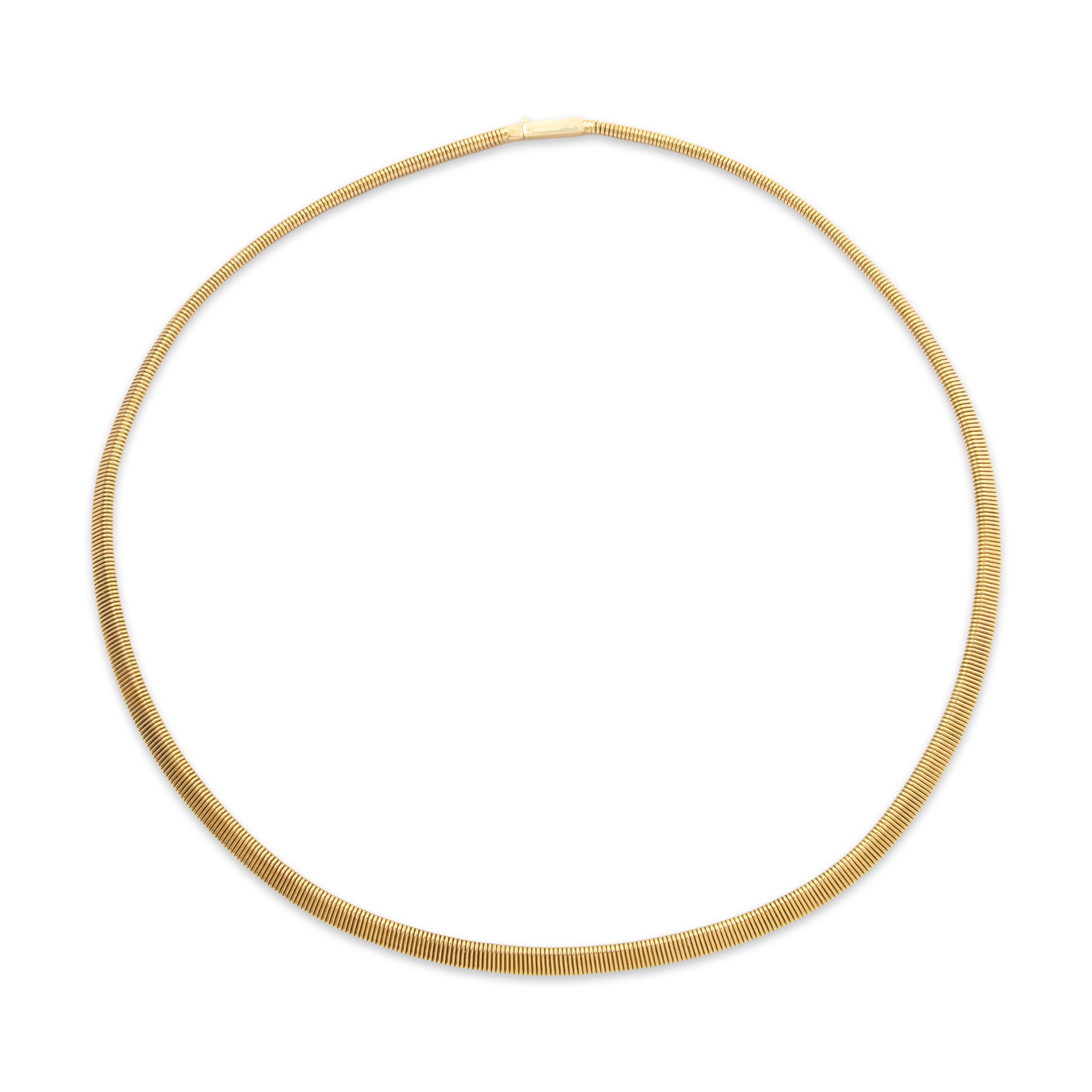 Vintage Italian 14k Yellow Gold Snake Chain Statement Necklace 16、mySite、hinf8tx79