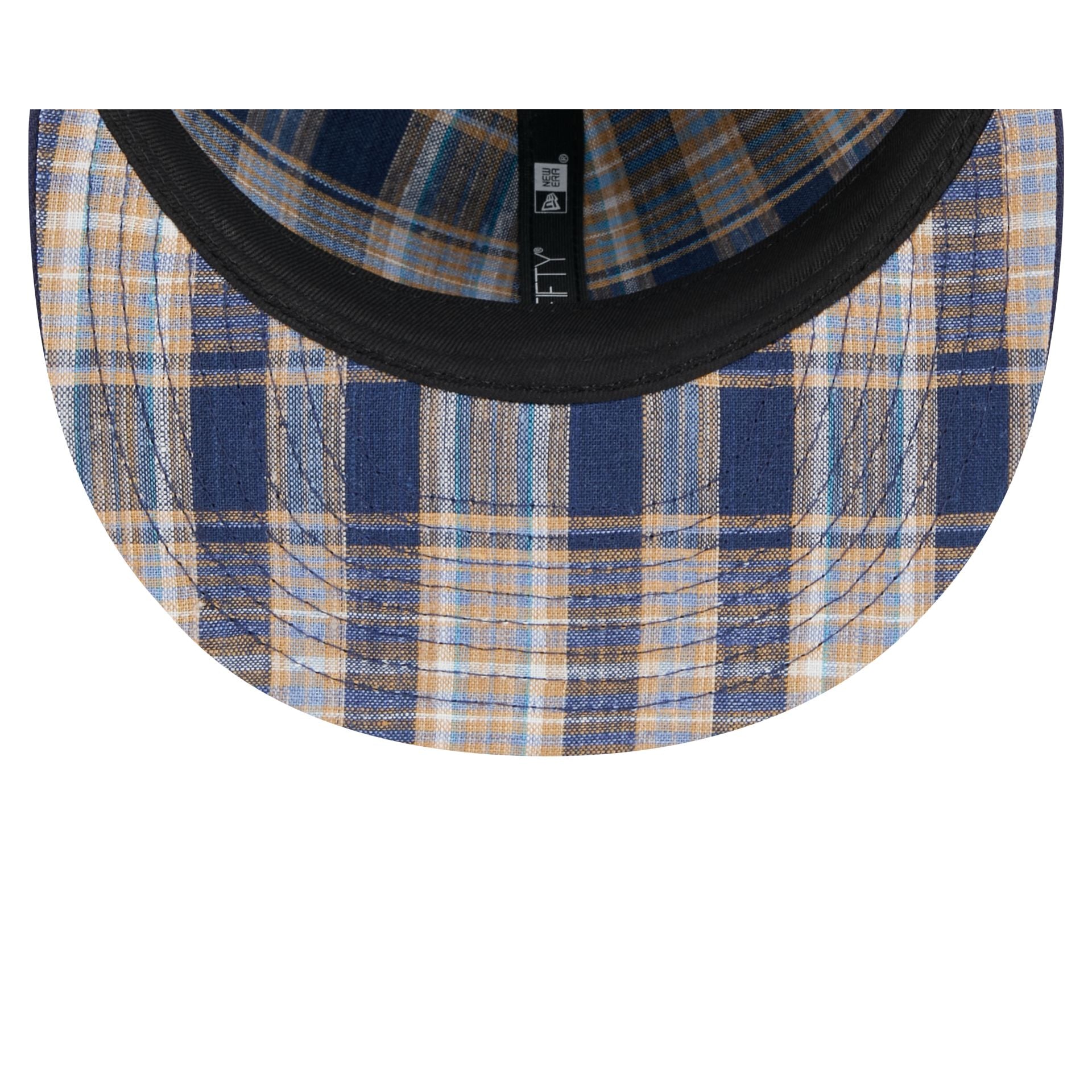 Los Angeles Angels Blue Tartan 59FIFTY Fitted Hat、mySite、vikingsvslions