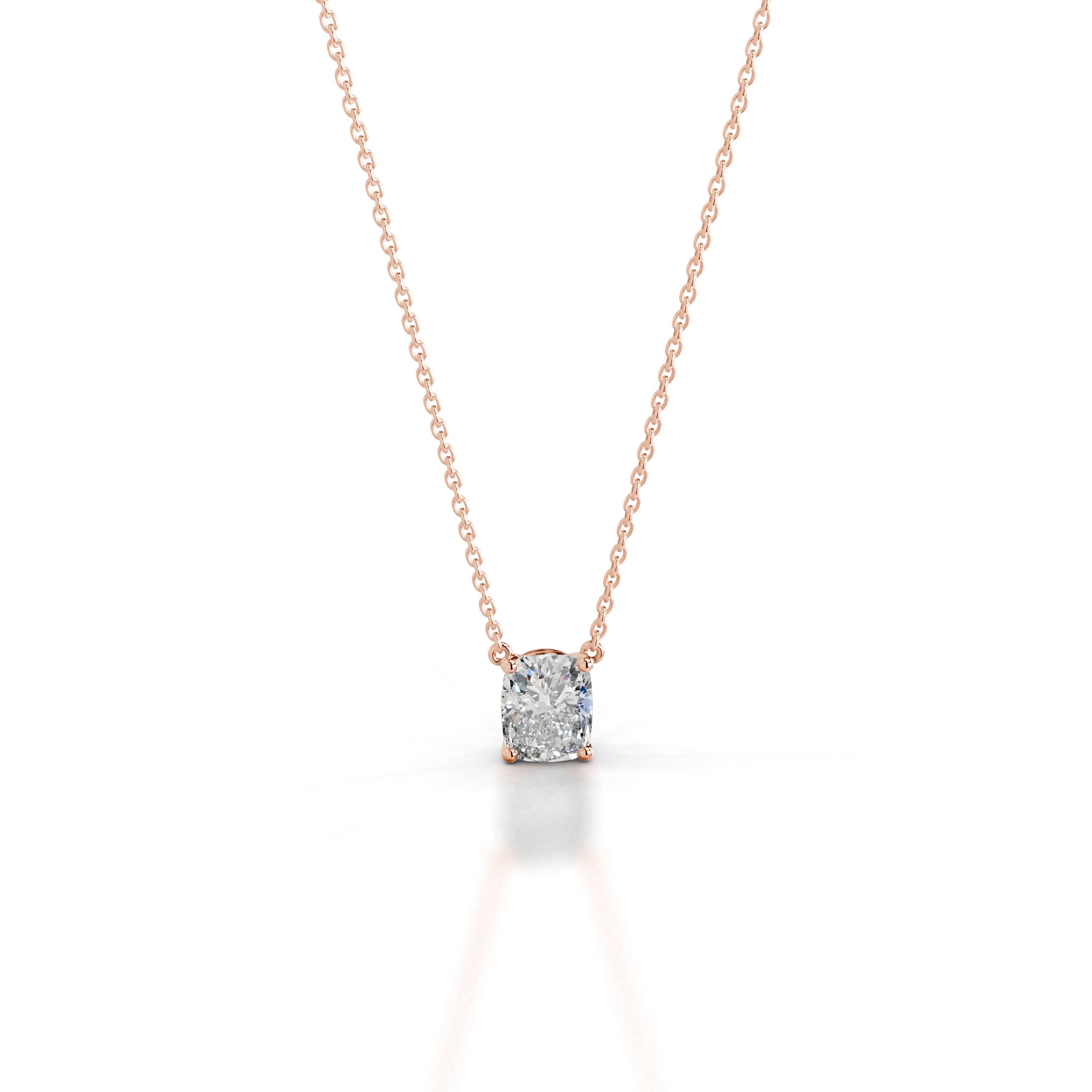 Mary Lab Grown Diamond Pendant - 14K Rose Gold、mySite、hinf8tx79