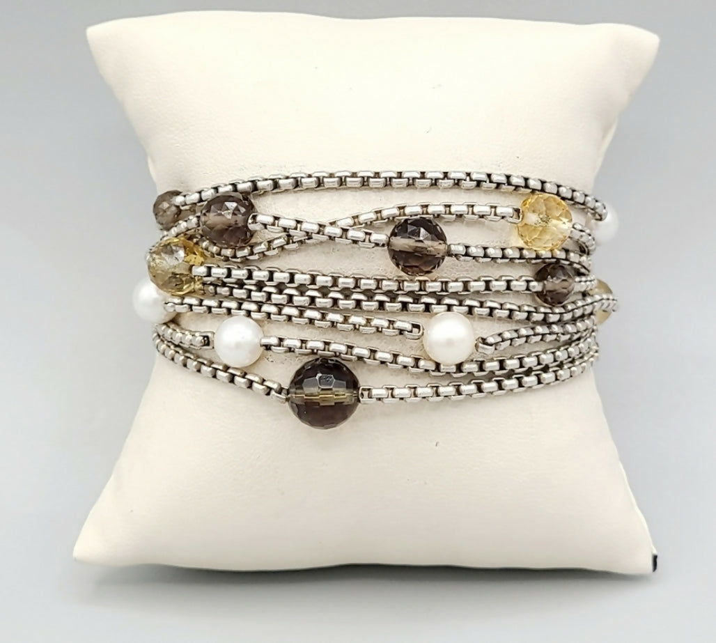 David Yurman Bijoux Bracelet 鈥?Multi Chain & Pearl、mySite、hinf8tx79
