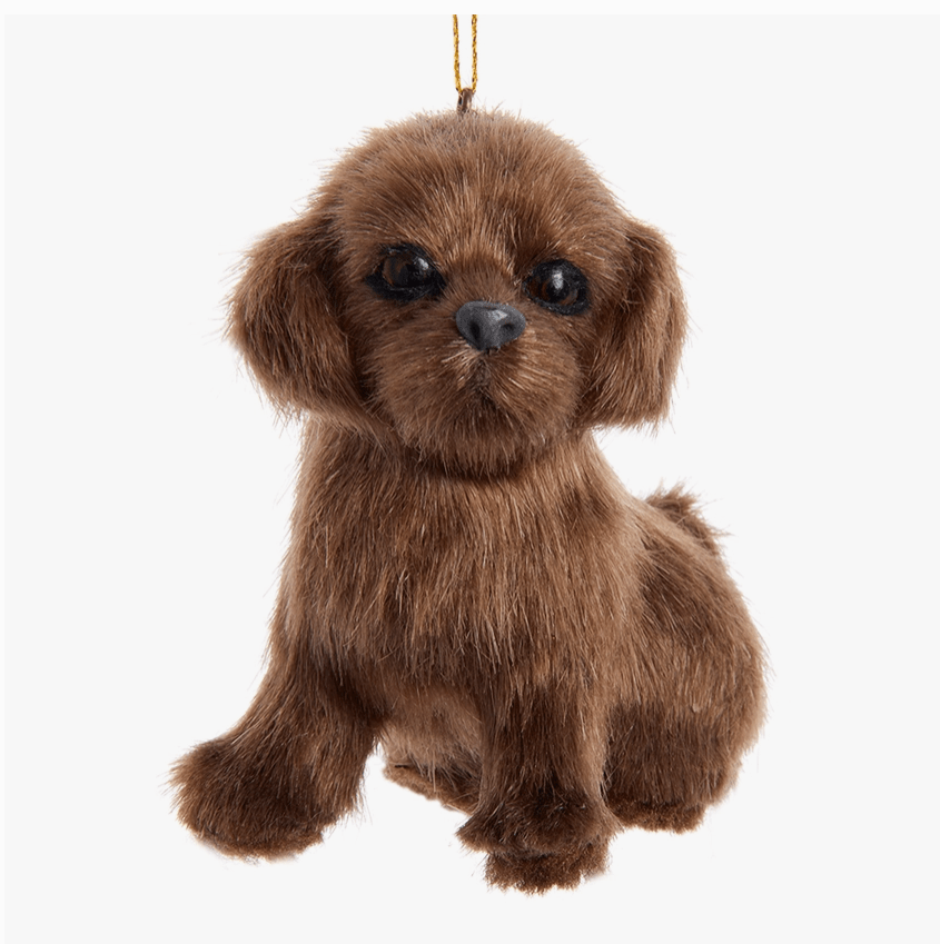 Fluffy Dog Ornaments-Realistic Pups for Christmas Decoration、mySite、g9winljtr