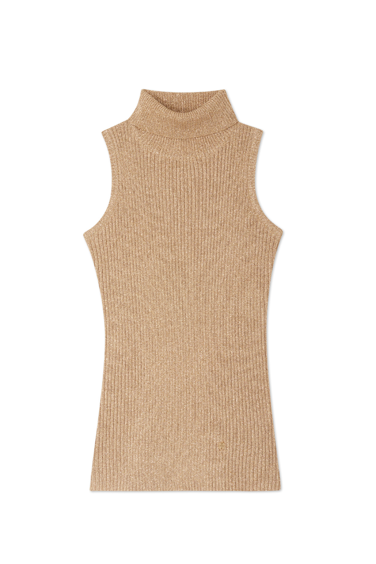 Gold Rib Knit Vest、mySite、solidvoid