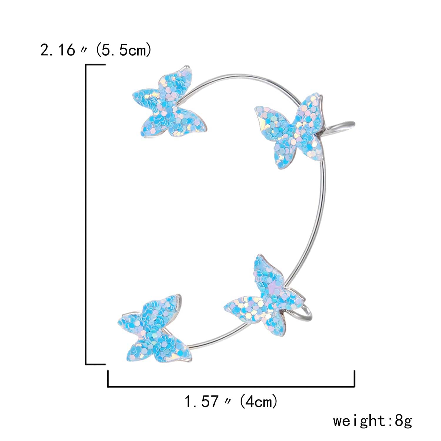 Butterfly Earcuff For Women Perfect if You Don't Have Pierced Ears、mySite、g9winljtr
