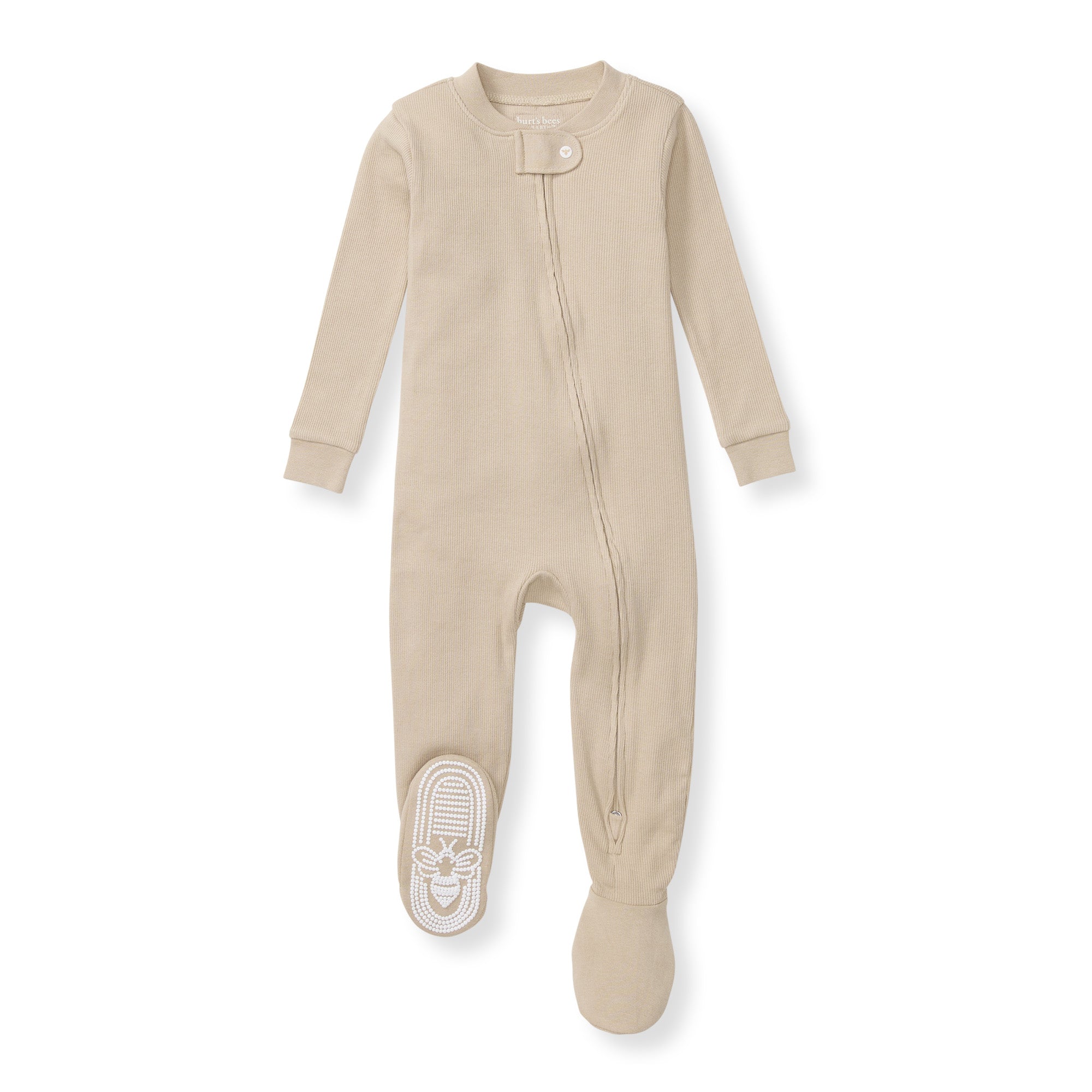 Solid Rib Organic Cotton Sleeper - Hummus、mySite、g9winljtr