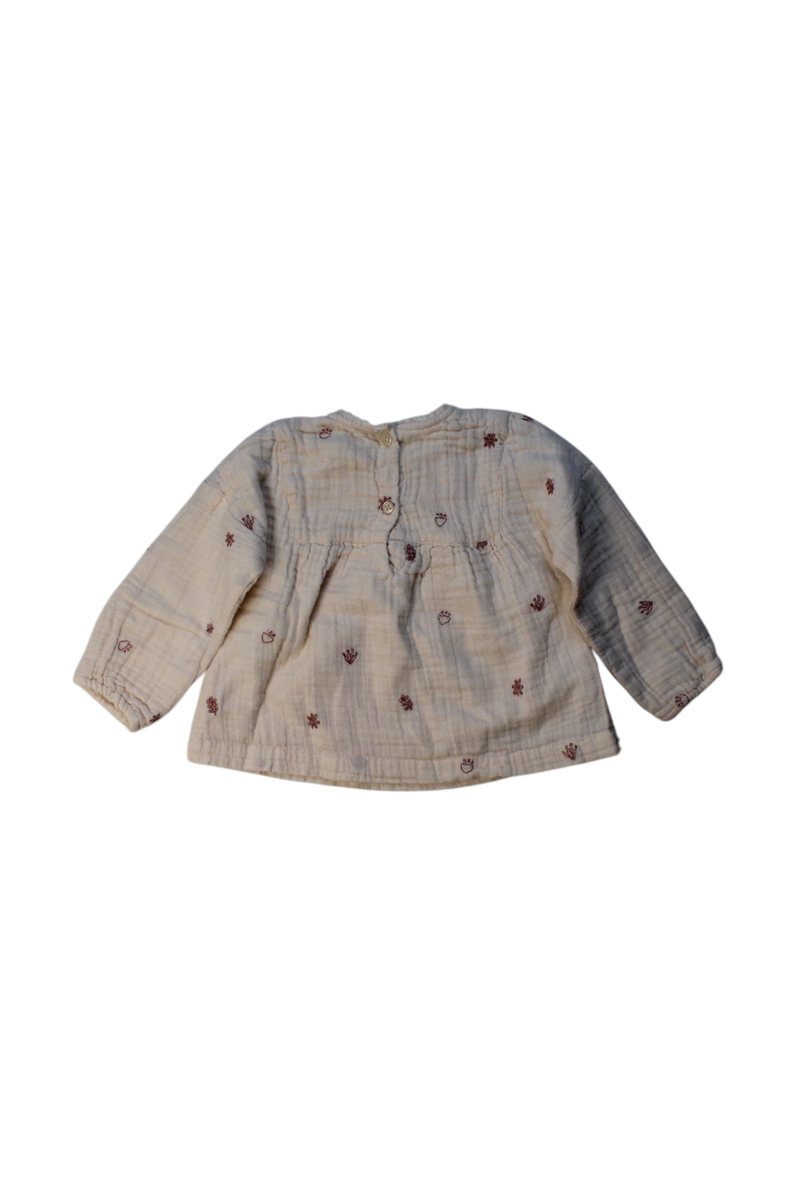 Bonheur Du Jour Floral Long Sleeve Shirt 6-12M、mySite、g9winljtr