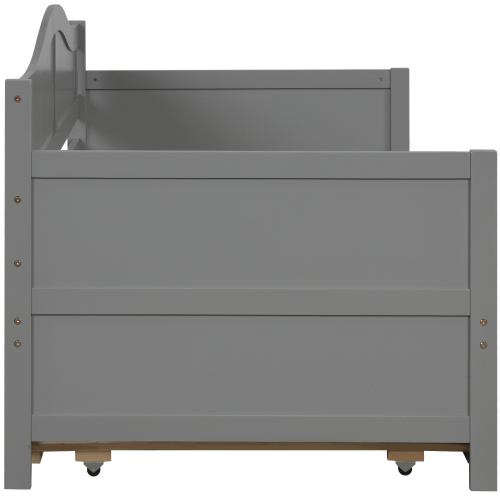 Twin Wooden Daybed with 2 drawers, Sofa Bed for Bedroom Living Room,No Box Spring Needed,White、、casual