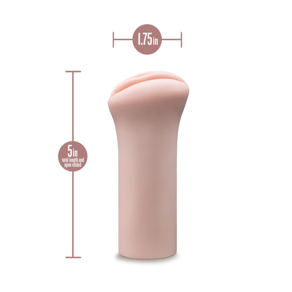 Enlust By Blush® | Ashlynn AI Male Masturbator With Tight & Ribbed Canal- Made with X5® Plus Material Ultra Soft Realistic Vagina Feel - Open Ended To Fit All Sizes - Beige、mySite、bottomscart
