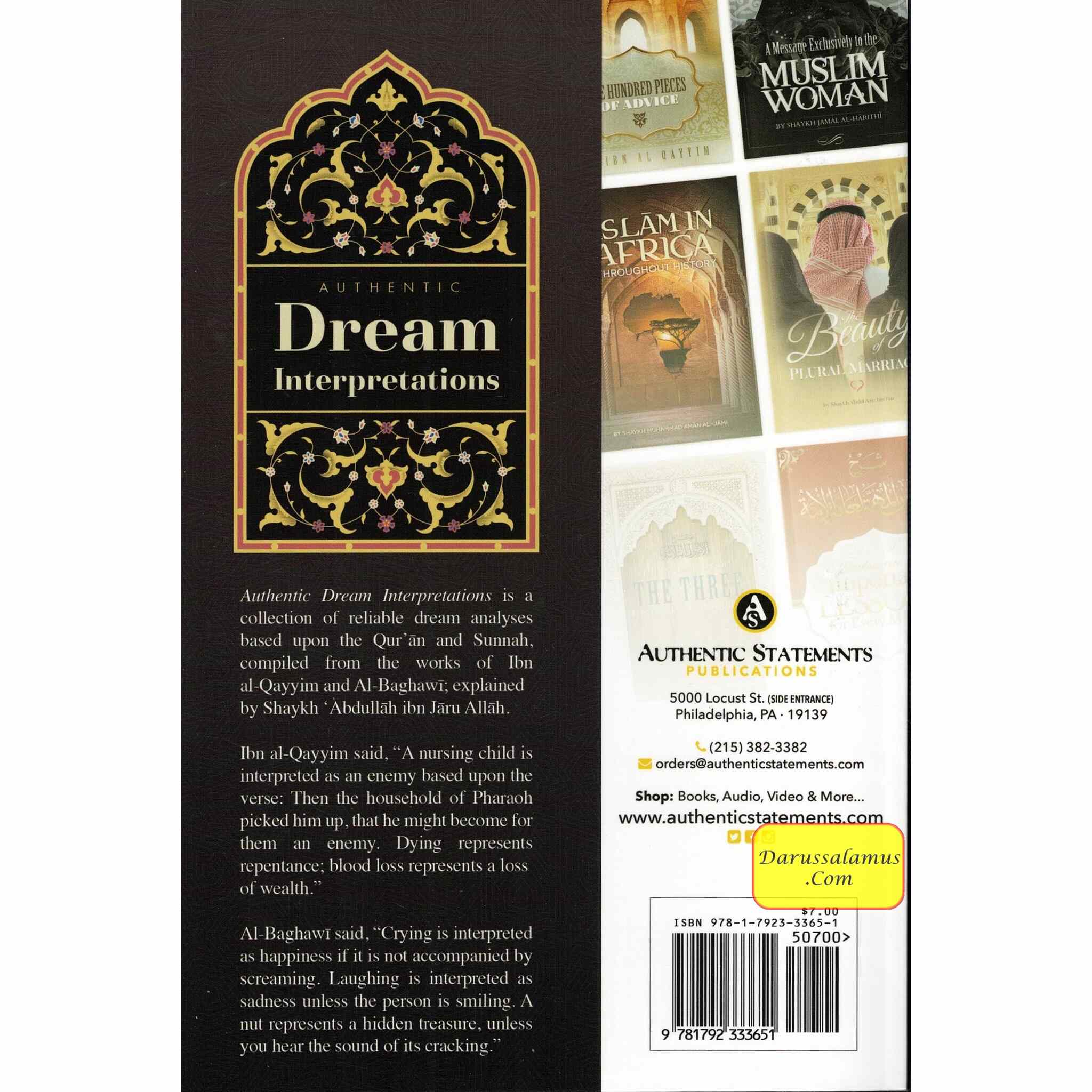 Authentic Dream Interpretations By Shaykh Abdullah ibn Jaru Allah、mySite、topwebapps