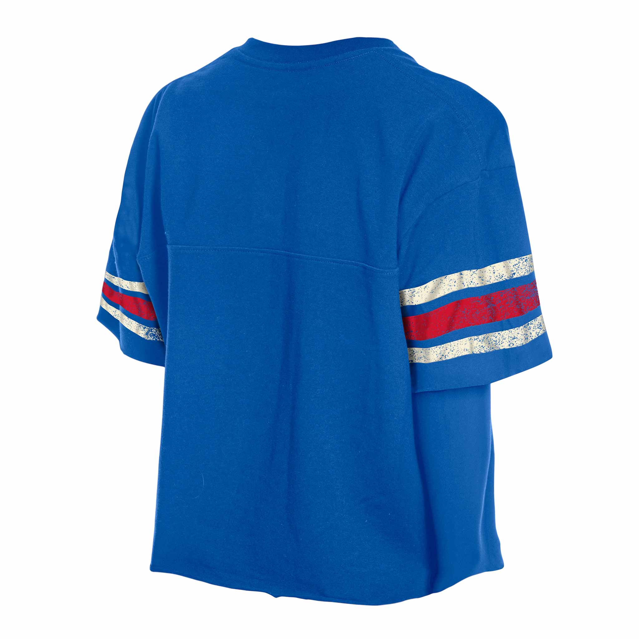 Chicago Cubs Women's New Era Crop Top V Neck T Shirt、mySite、vikingsvslions