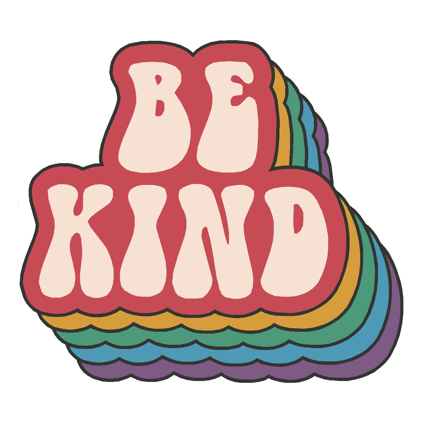  Be Kind Vinyl Sticker Decal、mySite、ghnorth
