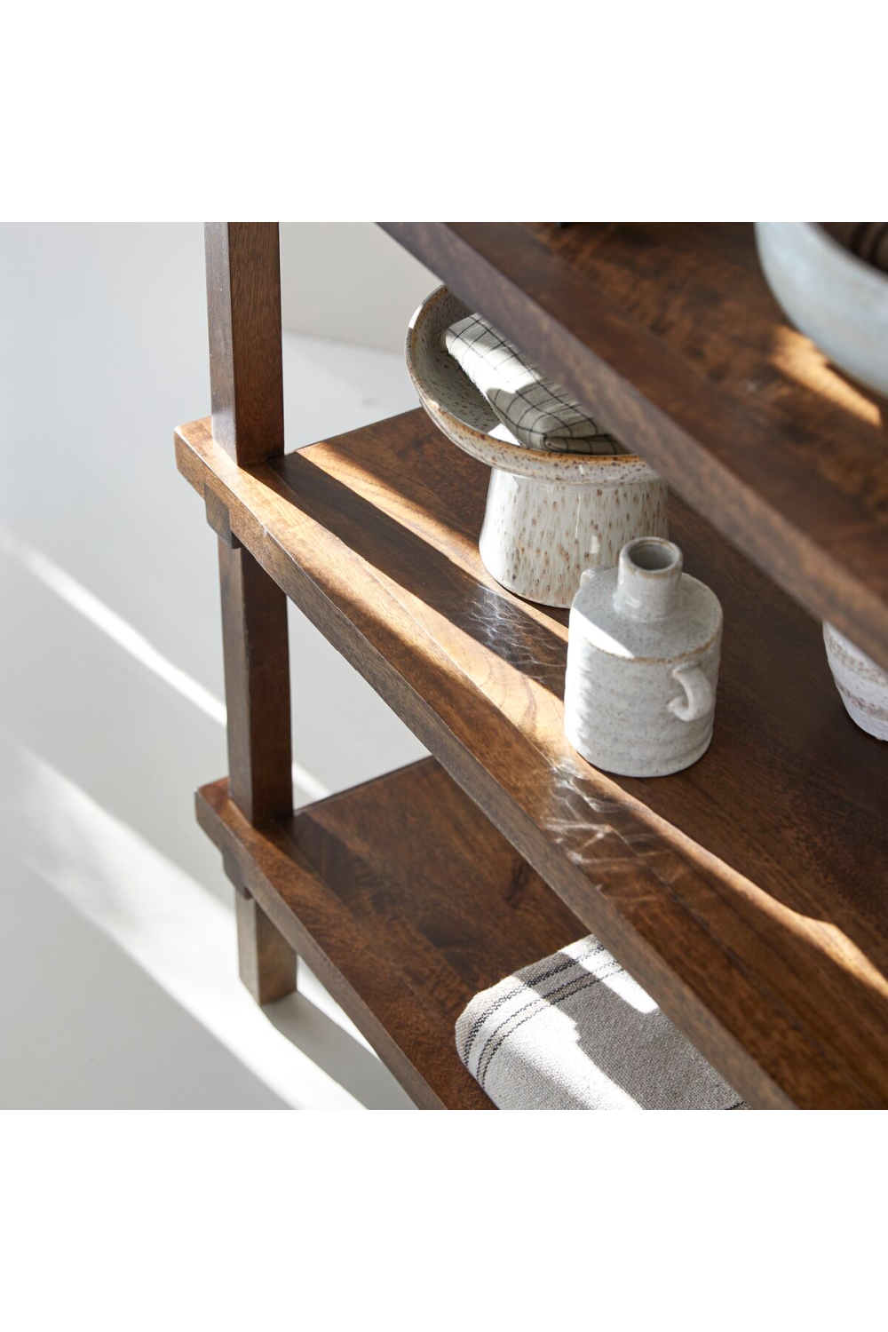 Solid Mango Ladder Bookcase | Tikamoon Arko、mySite、neckold