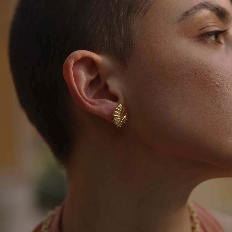 Sea Shell Earrings | 14K Gold Plated、mySite、camillekostekn