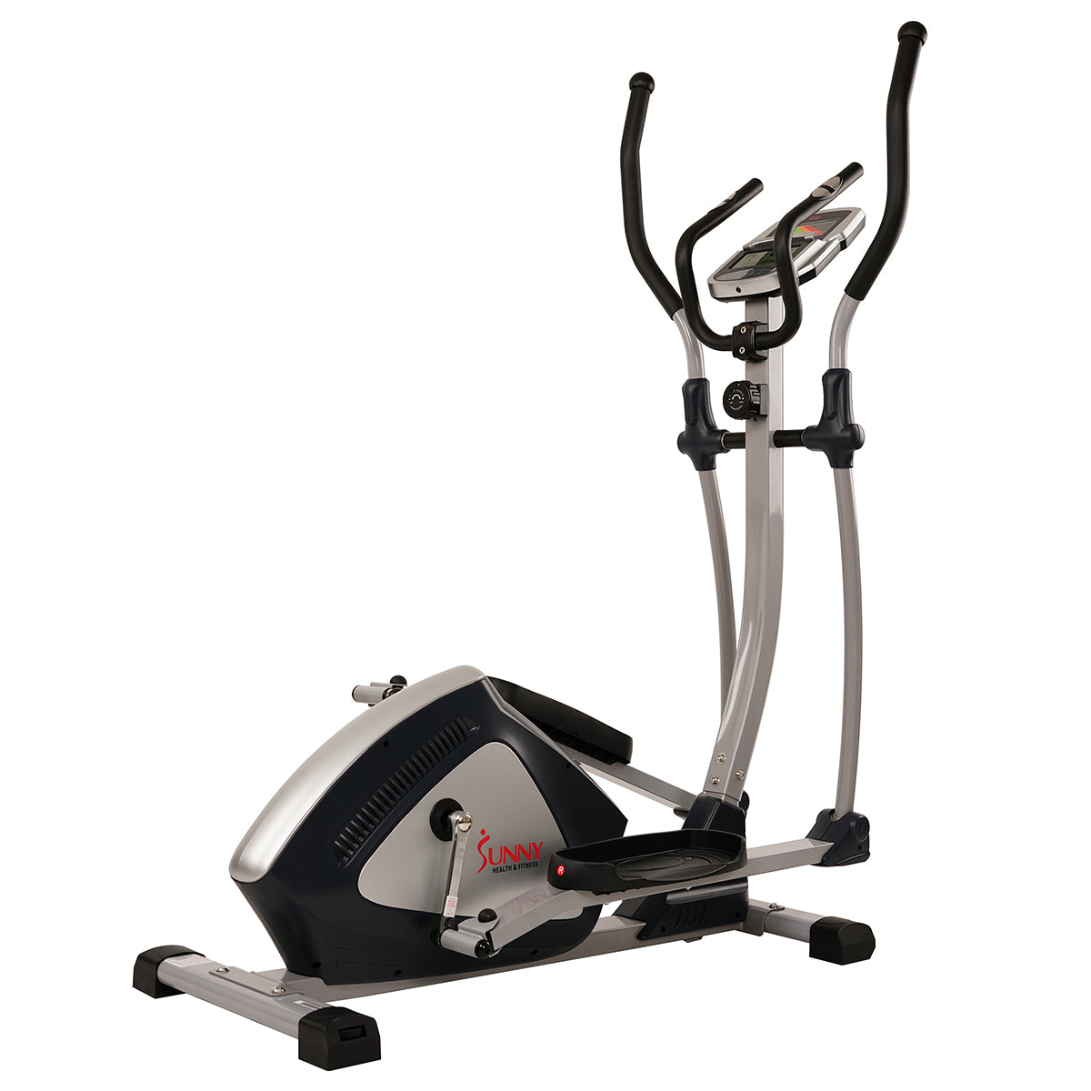  Magnetic Elliptical Machine w/ Device Holder, LCD Monitor and Heart Rate Monitoring - Endurance Zone、mySite、ghnorth