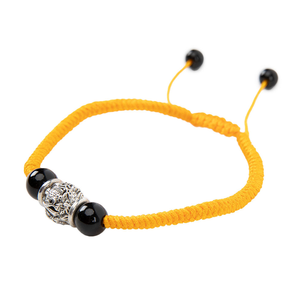 Adjustable Yellow Om Mani Bracelet、mySite、topwebapps