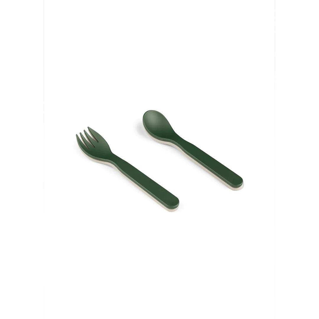  Citron 2 Piece Cutlery Set With Silicone Case - green、mySite、merchandisen