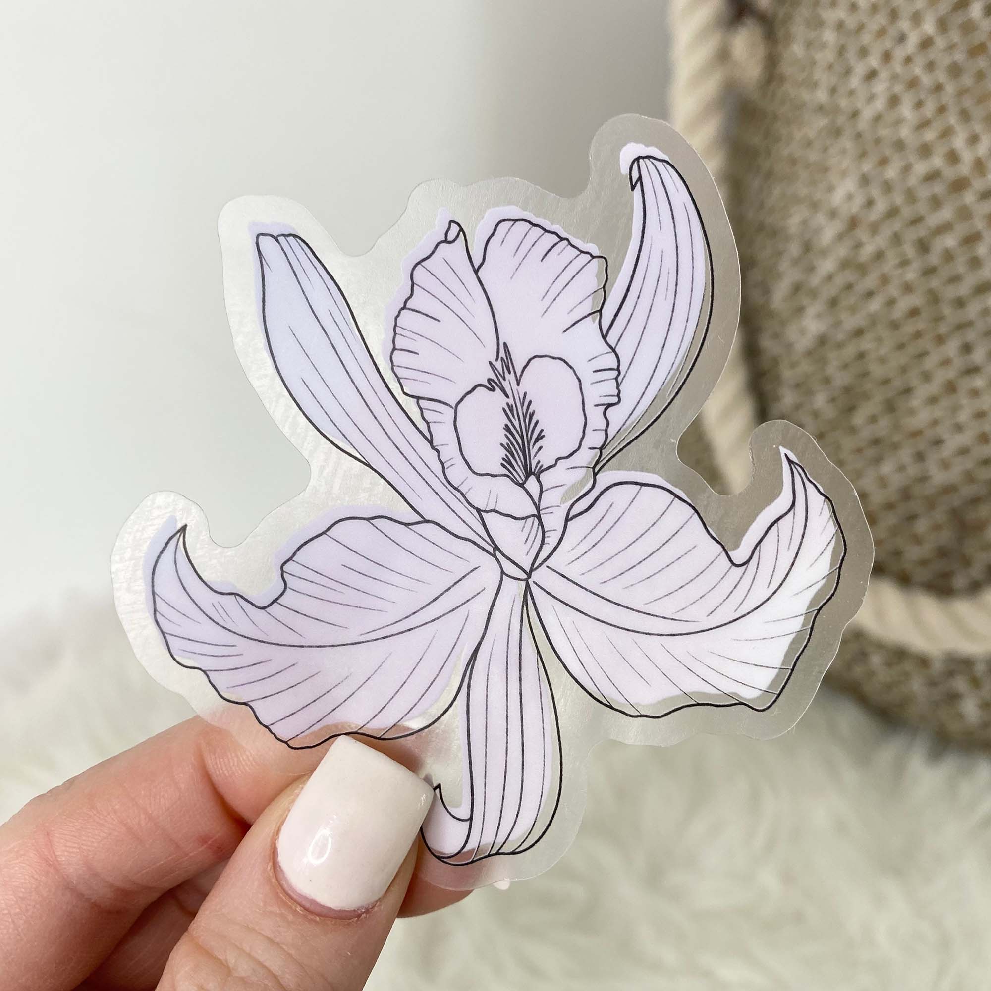  Flor de Mayo Watercolor - Clear Sticker、mySite、ghnorth