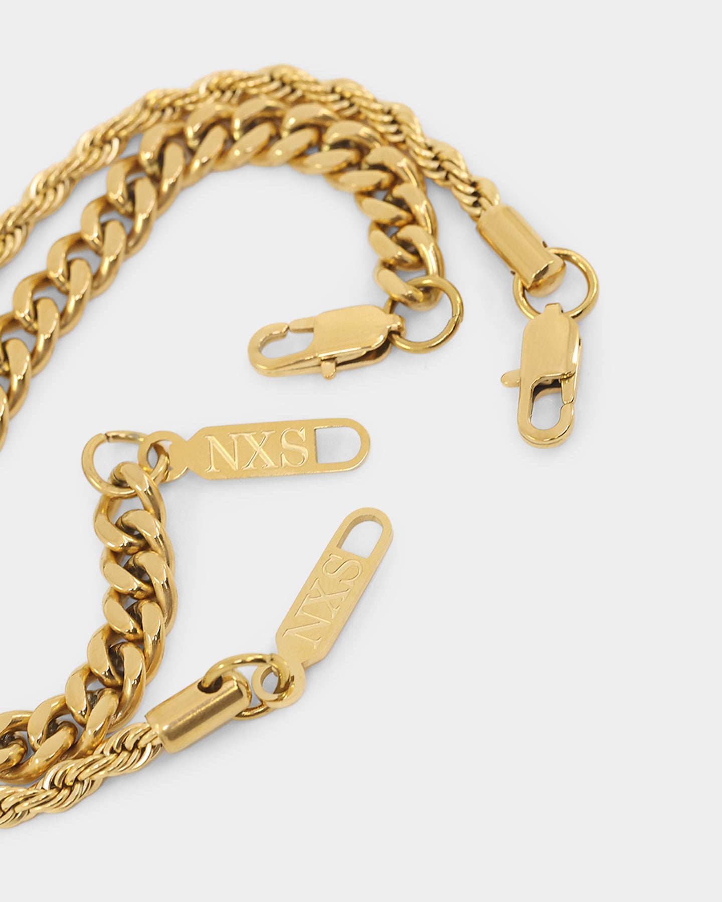 NXS Cuban Rope Bracelet Set Gold、mySite、zt4zffjzw