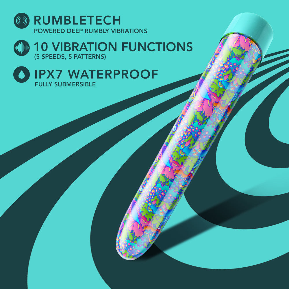 Limited Addiction By Blush® | Utopia Slimline Aqua Vibrator with Powerful RumboTech™ Technology、mySite、bottomscart