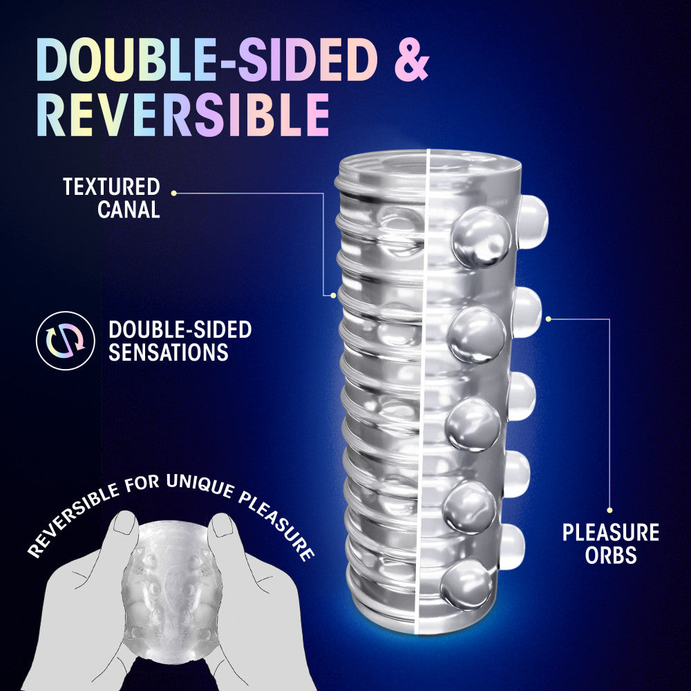 M For Men By Blush® | Soft & Wet Reversible Orb Frosted Masturbator / Stroker、mySite、bottomscart