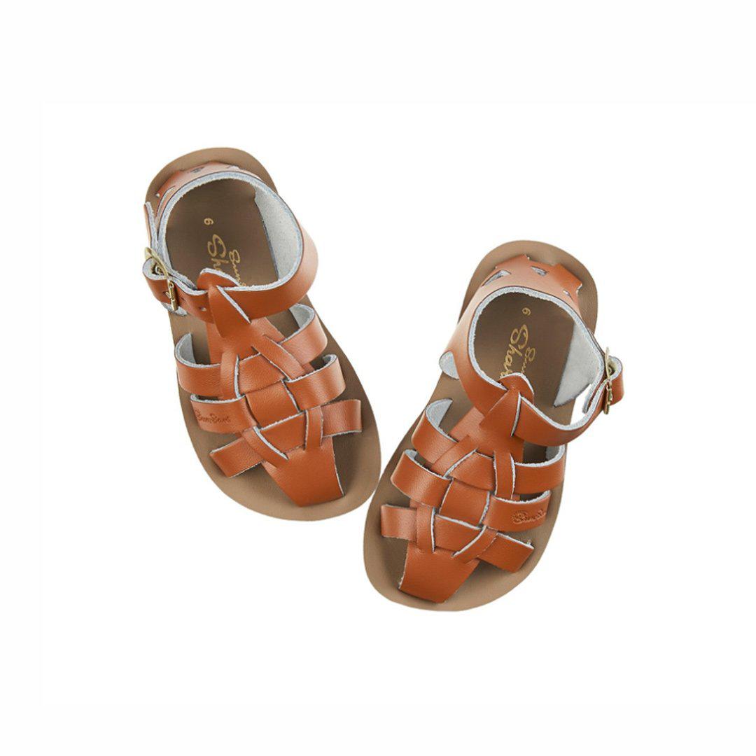  Salt-Water Sun-San Kid's Sandals - Shark - Tan、mySite、merchandisen