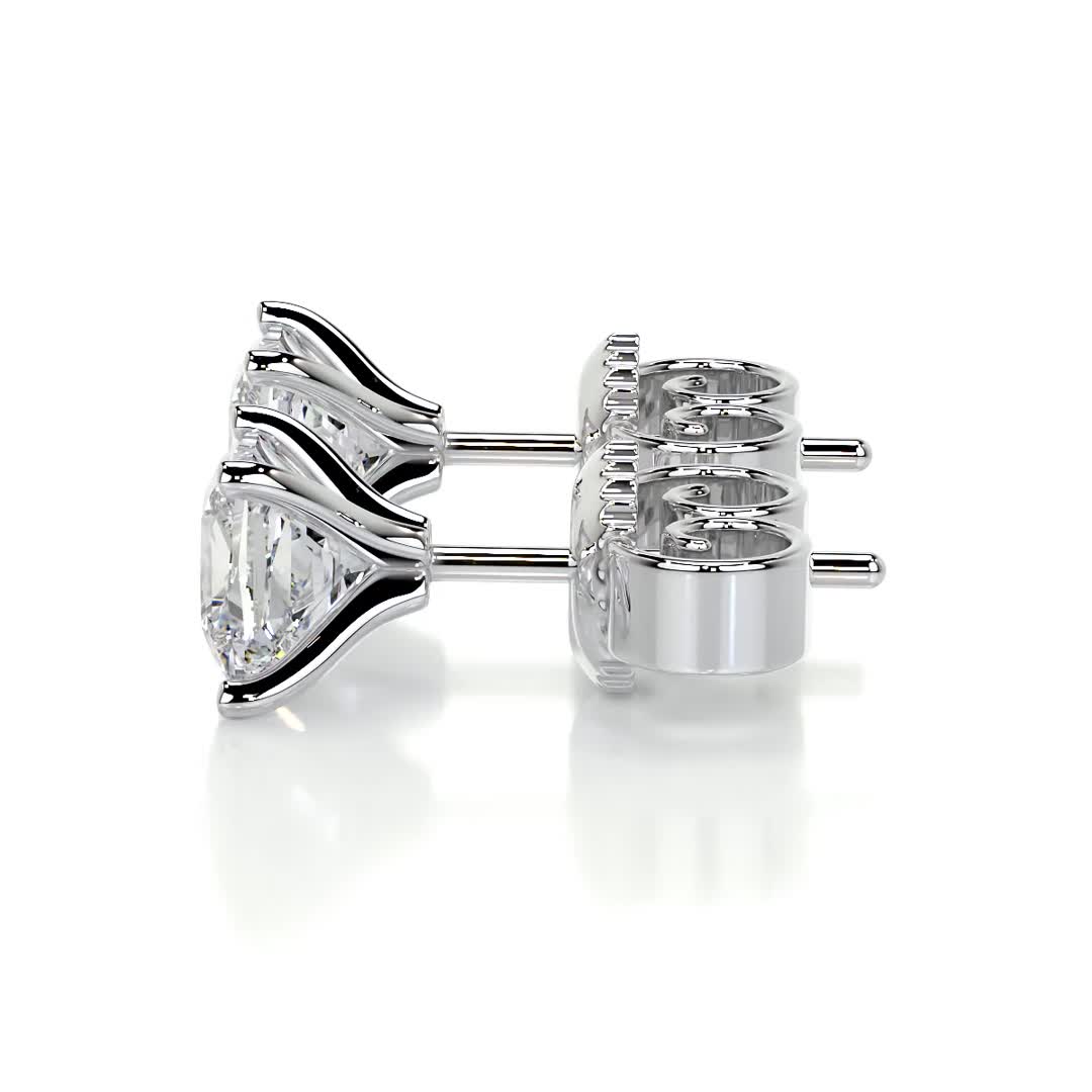 Jamie Lab Grown Diamond Earrings -14K White Gold、mySite、hinf8tx79