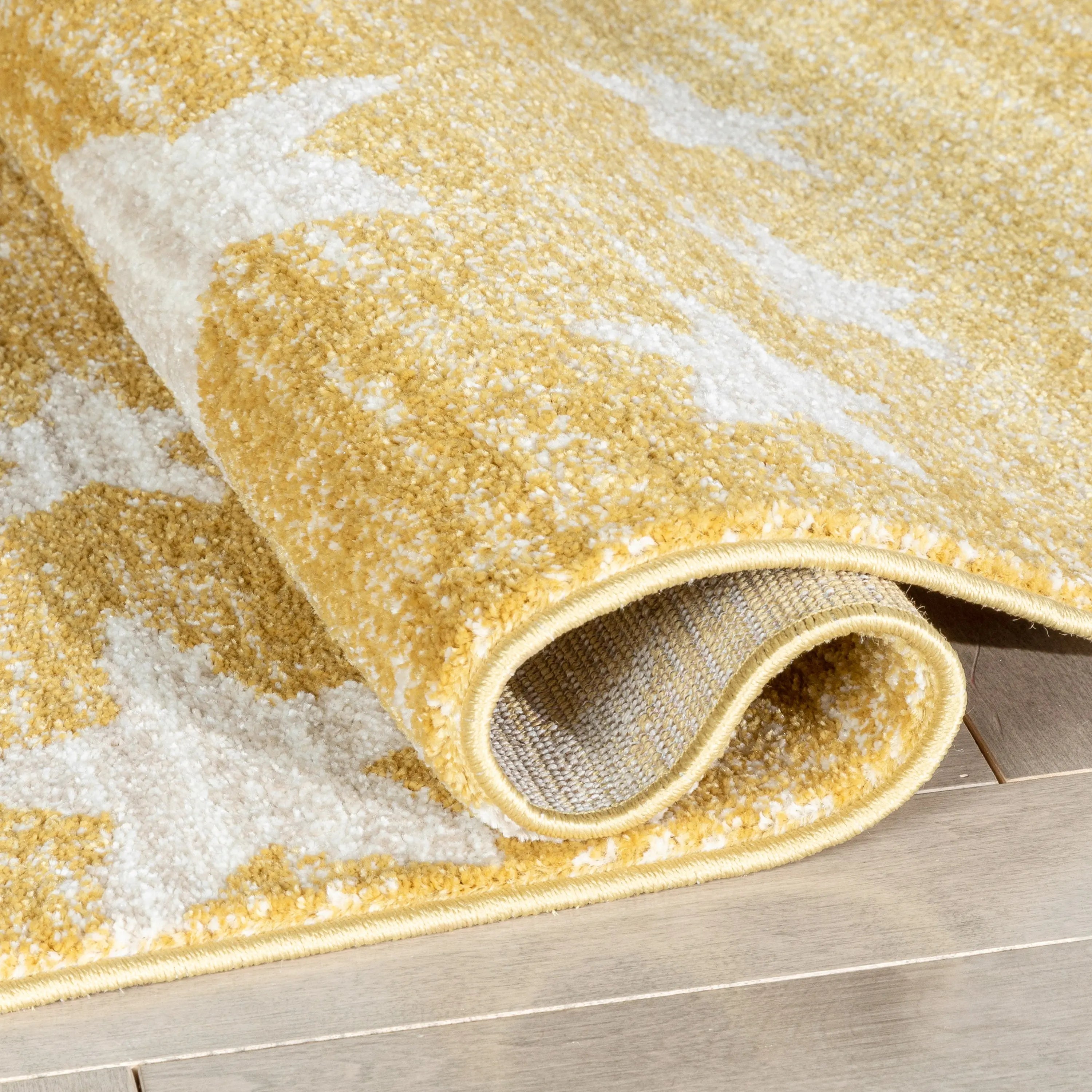 Stars Modern Geometric Yellow Kids Rug、mySite、gigharbornorthrealestate