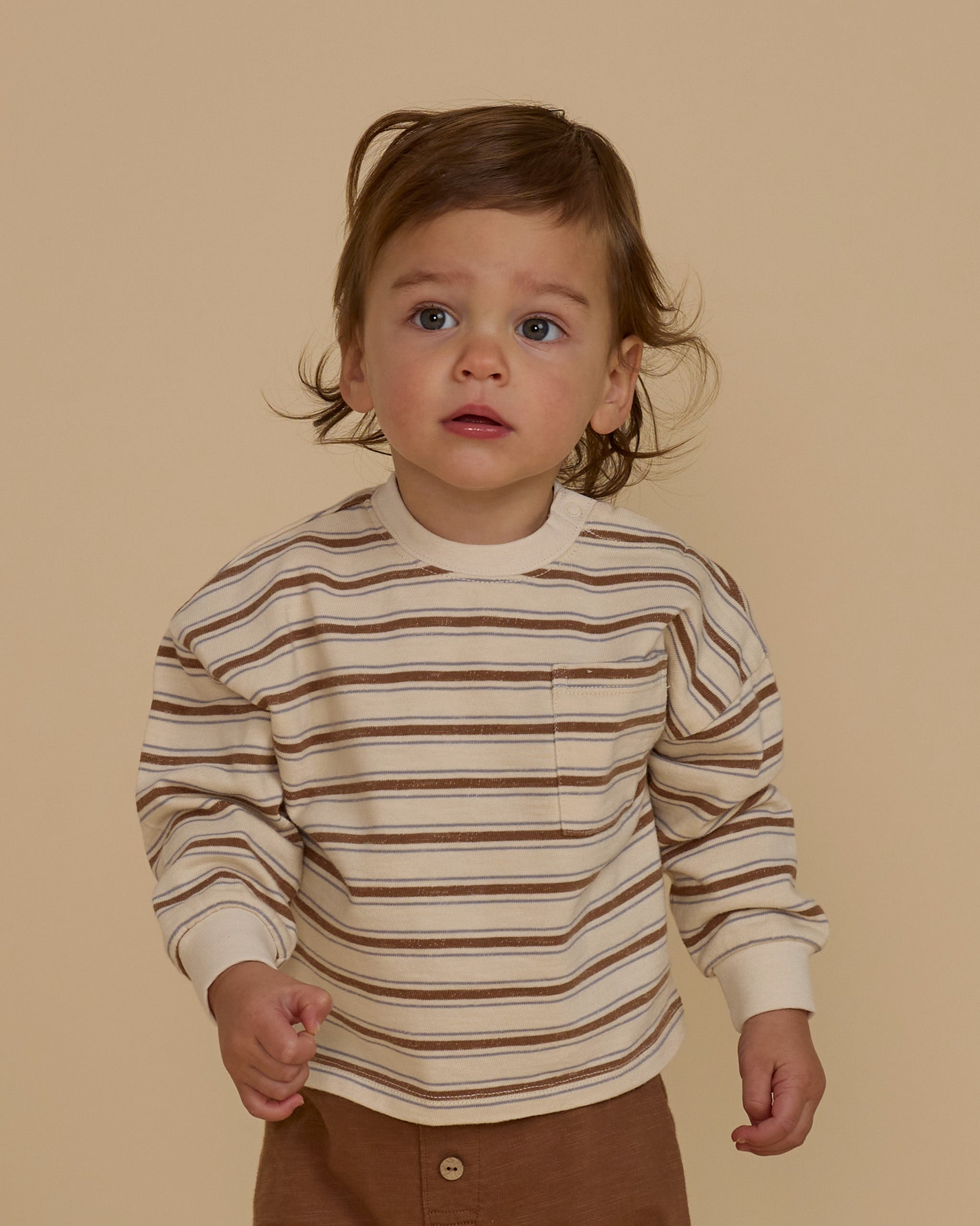  Relaxed Long Sleeve Tee || Saddle Stripe、mySite、layawaytickets