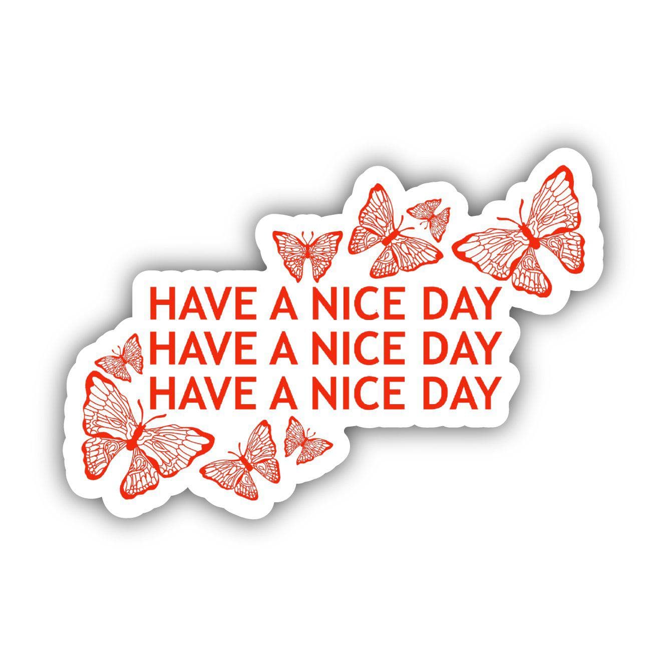  Have A Nice Day Butterflies Sticker、mySite、elrpsem3k