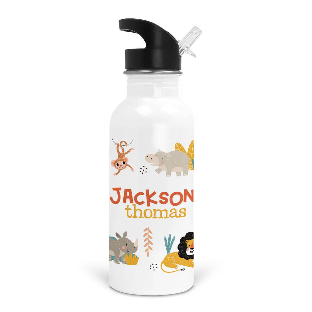  Safari Adventure Personalized Kids Water Bottle、mySite、layawaytickets